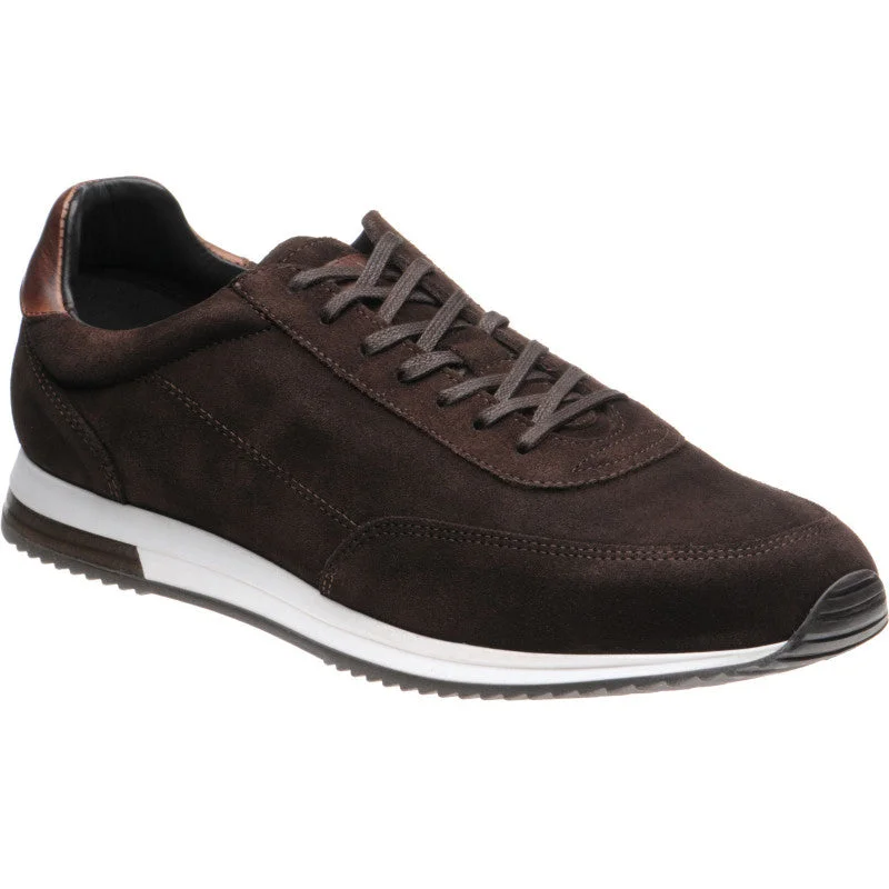 Men's casual shoes with a soft insole for cushioning LOAKE Bannister - Leather Sneakers - Dark Brown Suede- RTD Men's casual shoes with a soft insole for cushioning LOAKE Bannister - Leather Sneakers - Dark Brown Suede- RTD
