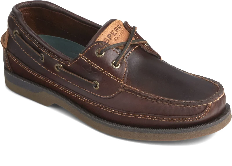 Men's casual sneakers with a mesh upper Sperry Mako 2 Eye Moc Amaretto