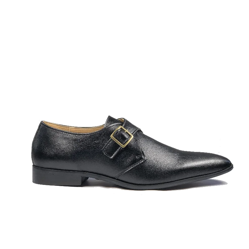 Men's formal shoes with a wingtip design Men's formal shoes with a wingtip design 'Pierre 2' Vegan Monk Shoe by Zette Shoes - Black Men's formal shoes with a wingtip design Men's formal shoes with a wingtip design 'Pierre 2' Vegan Monk Shoe by Zette Shoes - Black