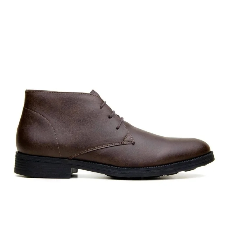 Men's formal shoes with a rubber heel cap for durability Men's formal shoes with a rubber heel cap for durability 'Tivoli' classic vegan leather Chukka by Vincente Verde - espresso Men's formal shoes with a rubber heel cap for durability Men's formal shoes with a rubber heel cap for durability 'Tivoli' classic vegan leather Chukka by Vincente Verde - espresso
