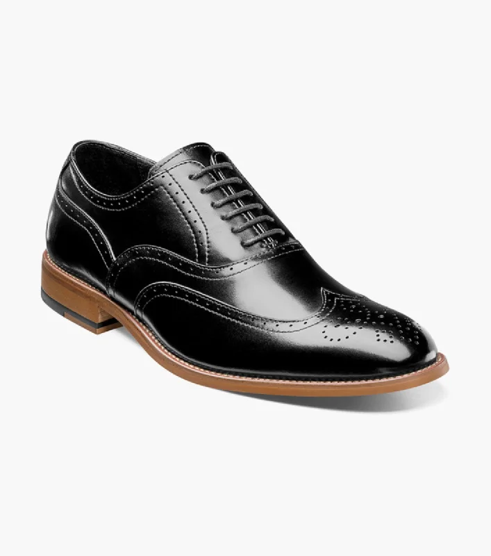 Men's formal shoes with a rubber heel cap for durability Men's formal shoes with a rubber heel cap for durability Stacy Adams DUNBAR Wingtip Oxford Shoes Jumbo - Black Men's formal shoes with a rubber heel cap for durability Men's formal shoes with a rubber heel cap for durability Stacy Adams DUNBAR Wingtip Oxford Shoes Jumbo - Black