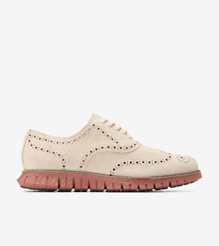 Men's leather formal Oxford shoes with a cap toe Men's ZERØGRAND Remastered Unlined Wingtip Oxfords Men's leather formal Oxford shoes with a cap toe Men's ZERØGRAND Remastered Unlined Wingtip Oxfords