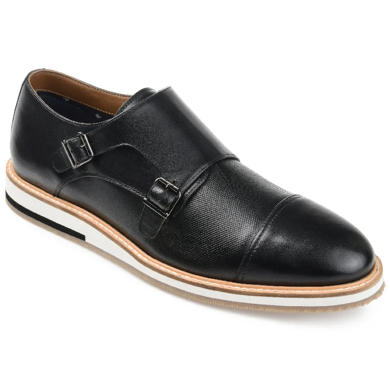 Men's formal shoes with a leather lining for breathability Men's formal shoes with a leather lining for breathability Thomas & Vine Thatcher Cap Toe Monk Strap Dress Shoe Men's formal shoes with a leather lining for breathability Men's formal shoes with a leather lining for breathability Thomas & Vine Thatcher Cap Toe Monk Strap Dress Shoe