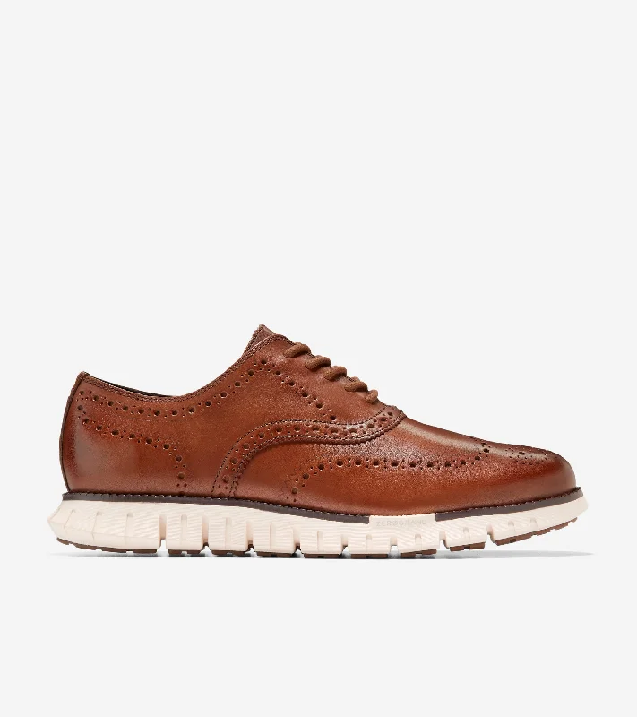 Men's formal shoes with a contrast stitching detail Men's ZERØGRAND Remastered Wingtip Oxfords Men's formal shoes with a contrast stitching detail Men's ZERØGRAND Remastered Wingtip Oxfords