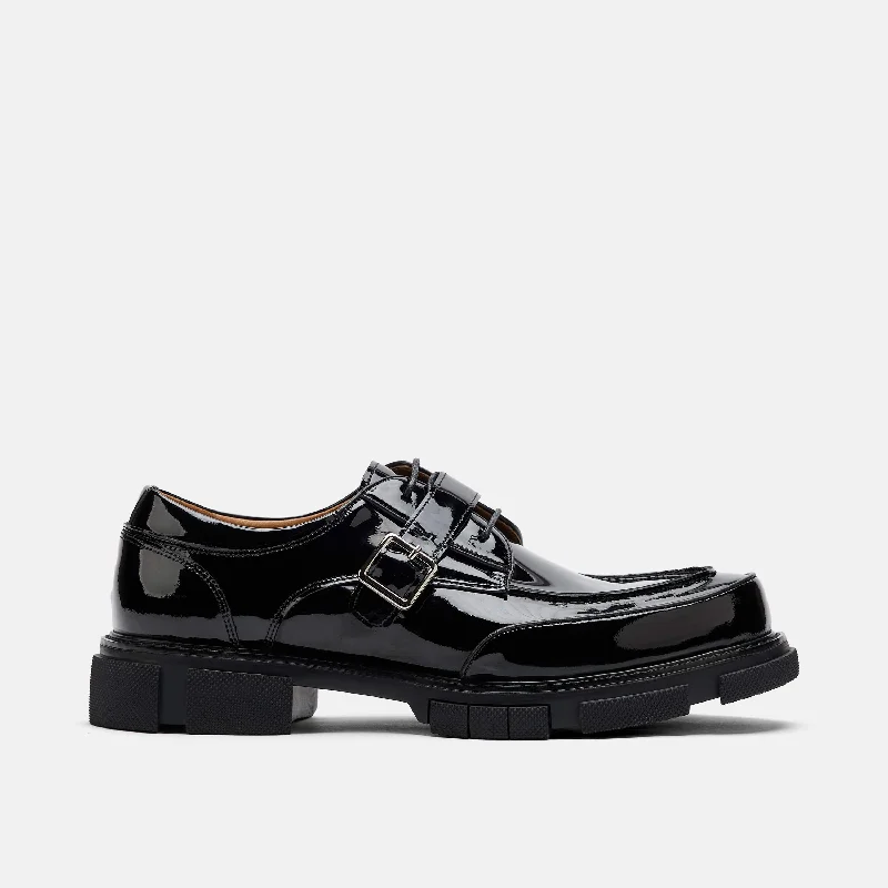 Men's formal shoes with a buckle closure Men's formal shoes with a buckle closure Atlas Black Patent Leather Derbys Men's formal shoes with a buckle closure Men's formal shoes with a buckle closure Atlas Black Patent Leather Derbys