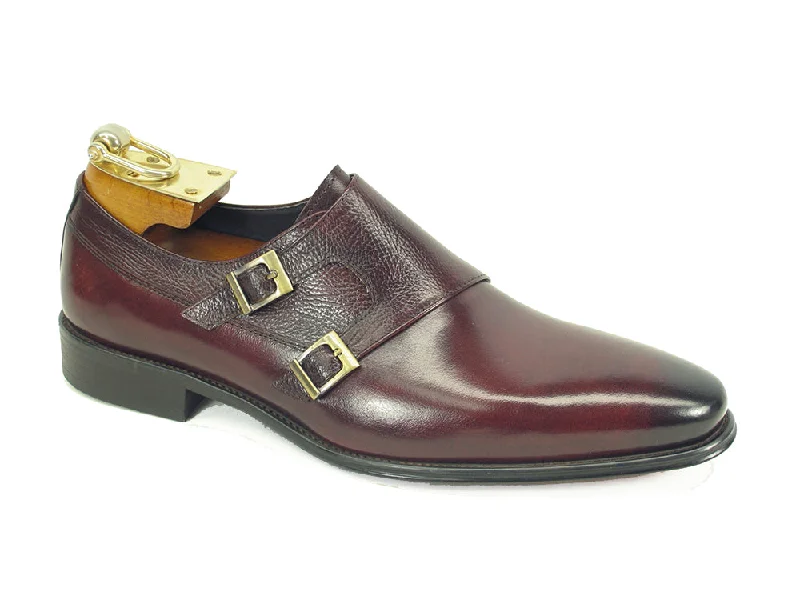 Men's formal shoes with a double monk strap Men's formal shoes with a double monk strap Carrucci Double Monkstraps KS099-3003 - Oxblood Men's formal shoes with a double monk strap Men's formal shoes with a double monk strap Carrucci Double Monkstraps KS099-3003 - Oxblood