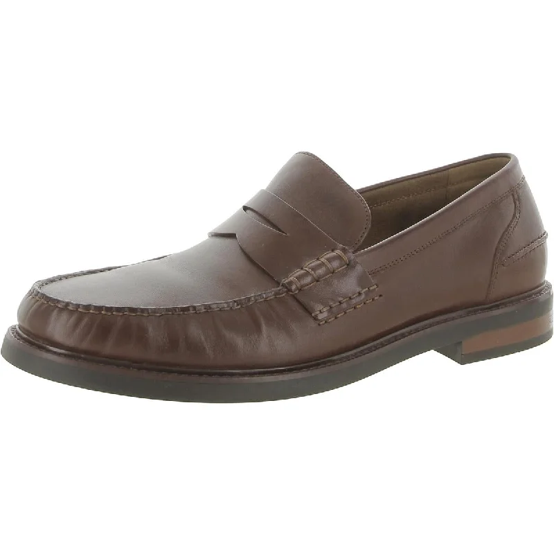 Men's leather formal Oxford shoes with a cap toe Men's leather formal Oxford shoes with a cap toe Pinch Prep Mens Leather Slip-On Loafers