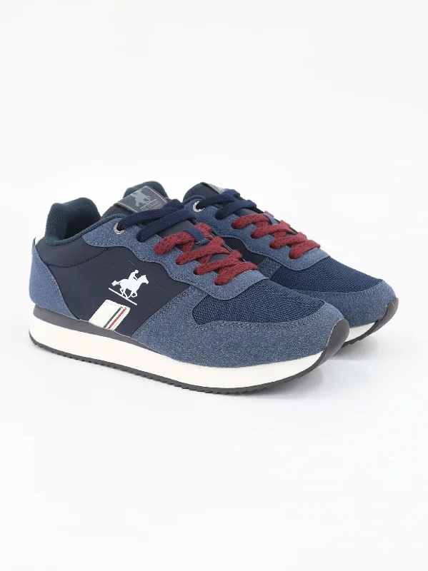 Men's casual shoes with a low - profile design Men's Brand Logo Printed Sneakers,Navy Men's casual shoes with a low - profile design Men's Brand Logo Printed Sneakers,Navy