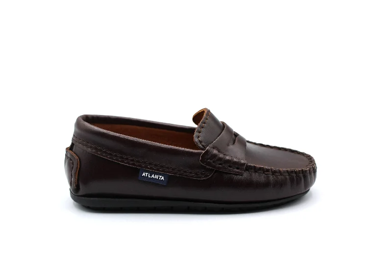 Men's formal shoes with a contrast stitching detail Men's formal shoes with a contrast stitching detail Atlanta Brown Dark Penny Loafer Men's formal shoes with a contrast stitching detail Men's formal shoes with a contrast stitching detail Atlanta Brown Dark Penny Loafer
