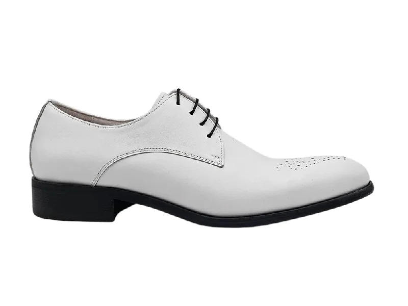 Men's formal shoes with a polished shine Men's formal shoes with a polished shine Carrucci KS479-04 Signature Lace-up Oxford - White Men's formal shoes with a polished shine Men's formal shoes with a polished shine Carrucci KS479-04 Signature Lace-up Oxford - White