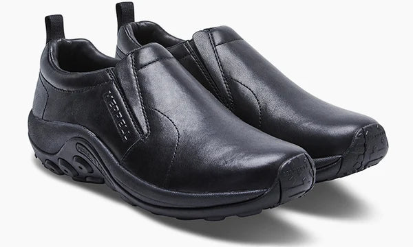 Men's casual shoes with a padded heel for comfort Merrell Jungle Moc Leather 2 blk J17199 Men's casual shoes with a padded heel for comfort Merrell Jungle Moc Leather 2 blk J17199