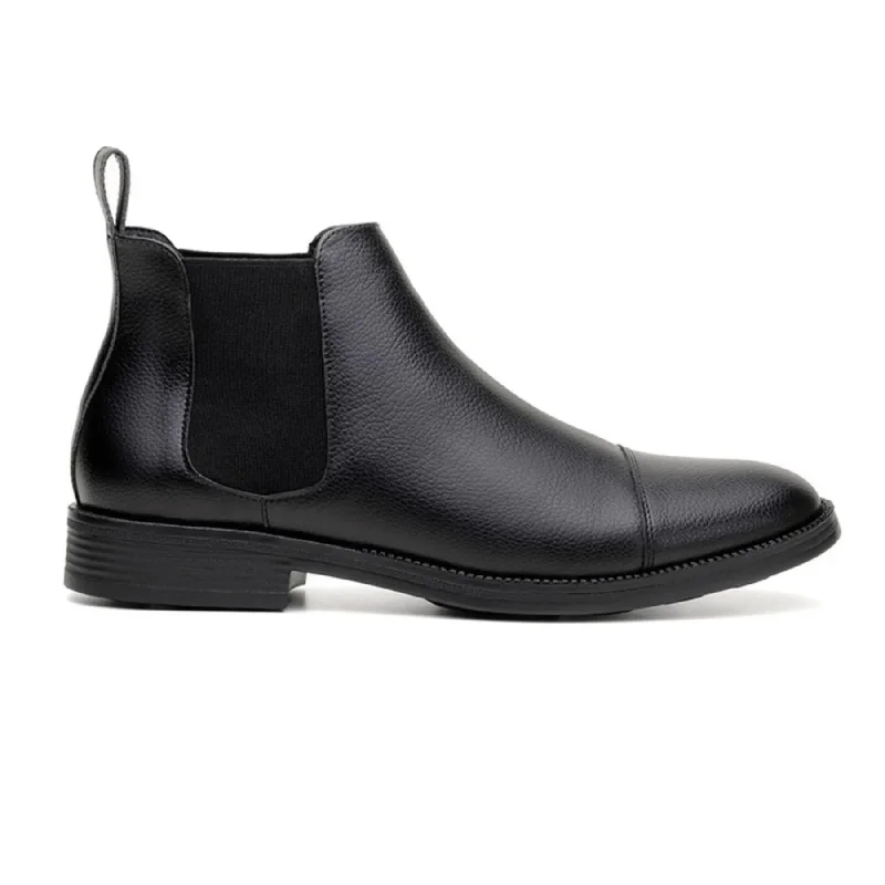 Men's leather formal Oxford shoes with a cap toe Men's leather formal Oxford shoes with a cap toe 'Terni' classic vegan leather Chelsea boot by Vincente Verde - black Men's leather formal Oxford shoes with a cap toe Men's leather formal Oxford shoes with a cap toe 'Terni' classic vegan leather Chelsea boot by Vincente Verde - black