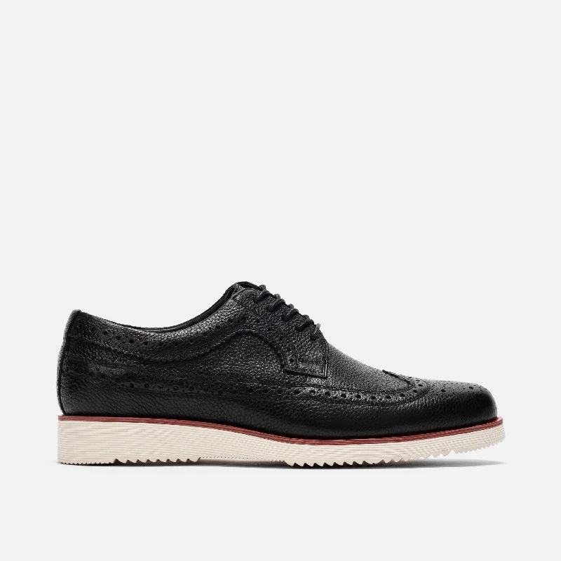 Men's formal shoes with a leather sole and heel Men's formal shoes with a leather sole and heel Alexander Black Pebble Leather Longwing Sneakers Men's formal shoes with a leather sole and heel Men's formal shoes with a leather sole and heel Alexander Black Pebble Leather Longwing Sneakers