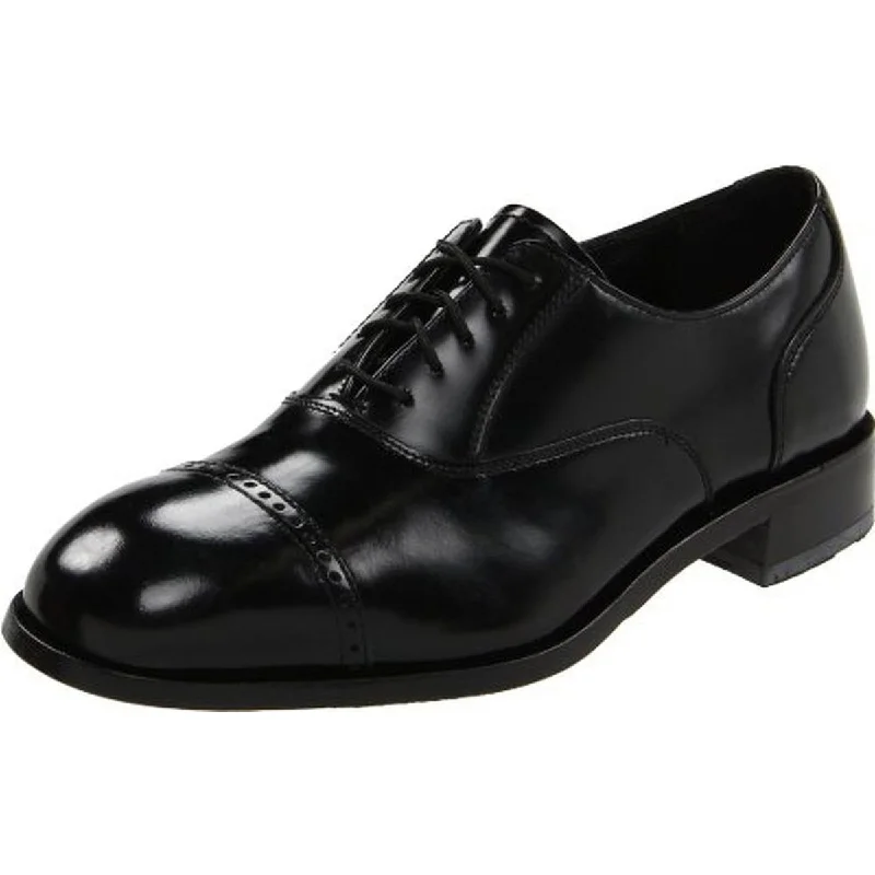 Men's formal shoes with a leather lining for breathability Men's formal shoes with a leather lining for breathability Lexington Mens Leather Toe Cap Oxfords