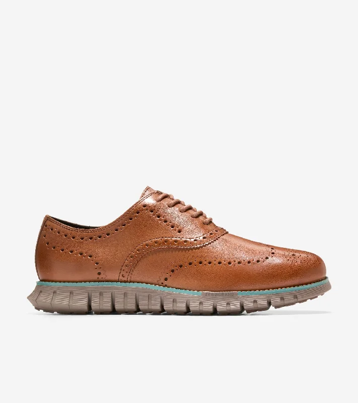 Men's formal shoes with a contrast stitching detail Men's ZERØGRAND Remastered Wingtip Oxfords Men's formal shoes with a contrast stitching detail Men's ZERØGRAND Remastered Wingtip Oxfords