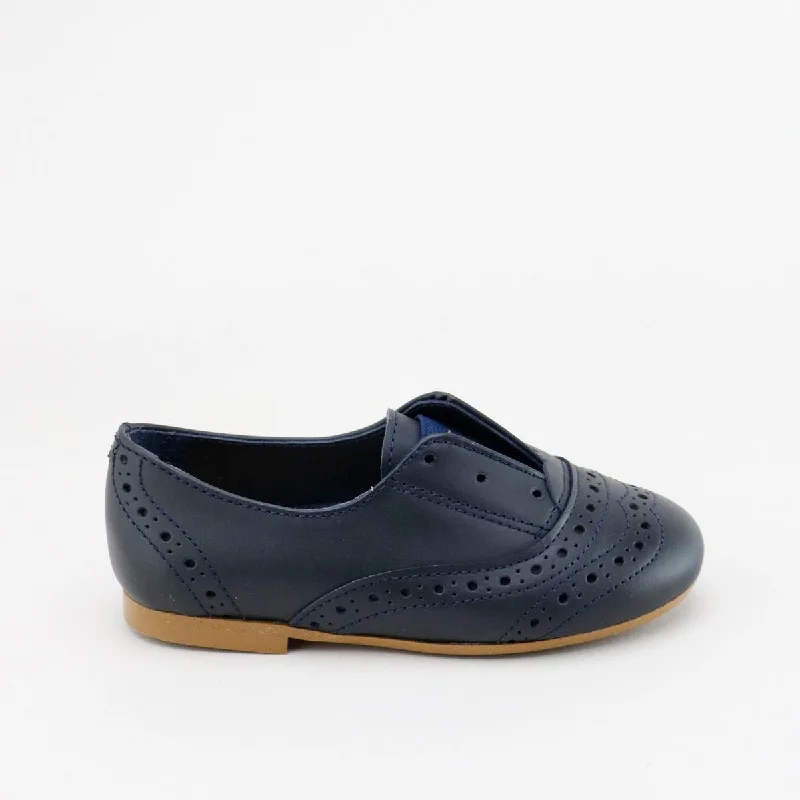 Men's formal shoes with a double monk strap Men's formal shoes with a double monk strap Papanatas Navy Laceless Oxford