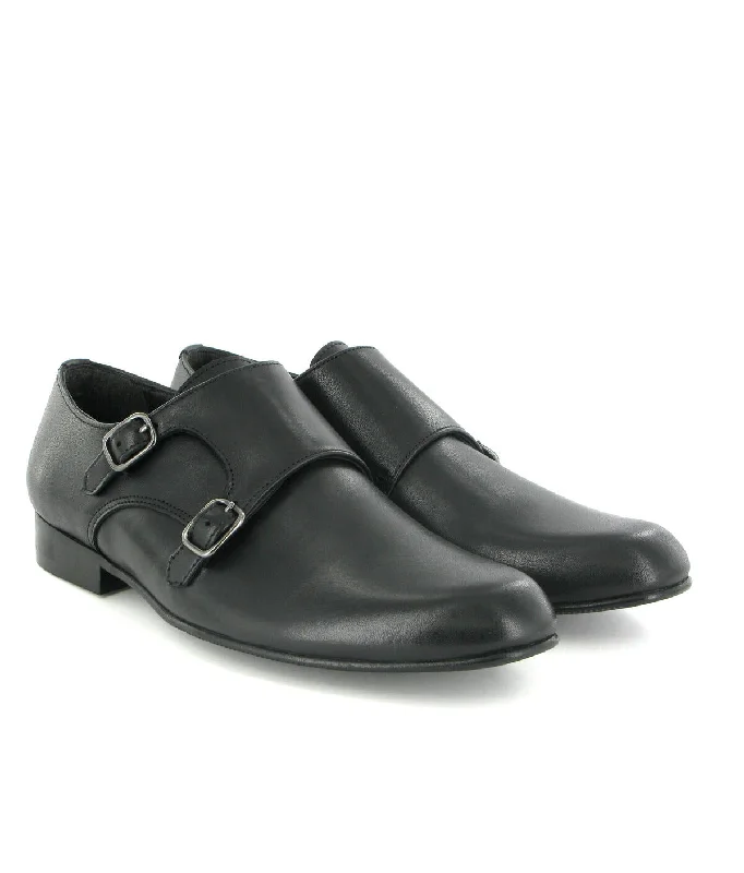 Men's formal shoes with a leather sole and heel Men's formal shoes with a leather sole and heel Atlanta Black Classic Monk-Strap Men's formal shoes with a leather sole and heel Men's formal shoes with a leather sole and heel Atlanta Black Classic Monk-Strap