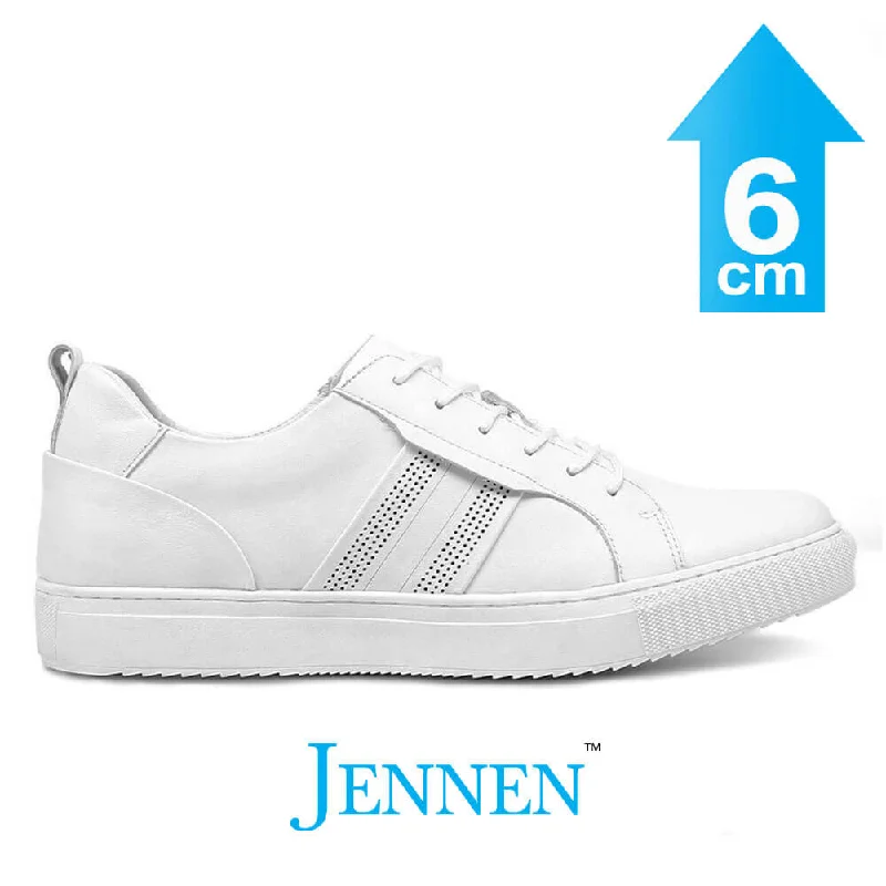 Men's casual shoes with a soft insole for cushioning Mr. Sacil Beta White 6cm | 2.4 inch Taller Men's Gym Style Shoes Height Men's casual shoes with a soft insole for cushioning Mr. Sacil Beta White 6cm | 2.4 inch Taller Men's Gym Style Shoes Height