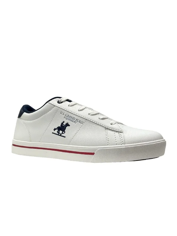 Men's casual shoes with a geometric pattern Men's Brand Logo Embroidered Sneakers,White Men's casual shoes with a geometric pattern Men's Brand Logo Embroidered Sneakers,White