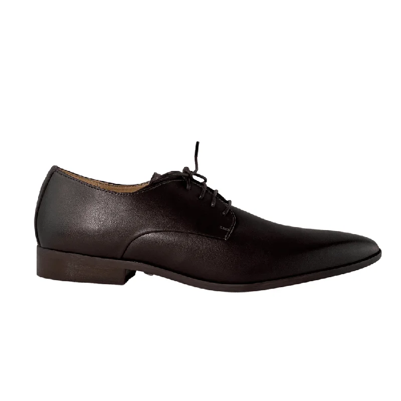 Men's formal shoes with a contrast stitching detail Men's formal shoes with a contrast stitching detail 'Nero' Men's Vegan Derby Shoe by Zette Shoes - Espresso Men's formal shoes with a contrast stitching detail Men's formal shoes with a contrast stitching detail 'Nero' Men's Vegan Derby Shoe by Zette Shoes - Espresso
