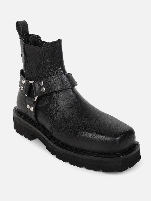 Men's casual shoes with a low - profile design Ezok Men Leather Casual Boot