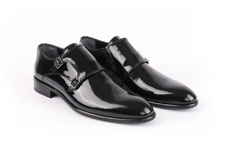 Men's formal shoes with a polished shine Men's formal shoes with a polished shine Macdona Patent Leather Double Monk Shoes Men's formal shoes with a polished shine Men's formal shoes with a polished shine Macdona Patent Leather Double Monk Shoes