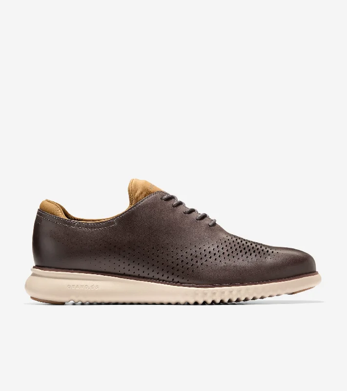 Men's formal shoes with a double monk strap Men's 2.ZERØGRAND Laser Wingtip Oxford