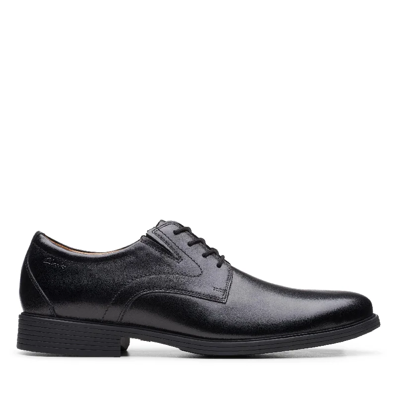 Men's formal shoes with a leather sole and heel Men's formal shoes with a leather sole and heel Clarks Whiddon Plain in Black Leather Men's formal shoes with a leather sole and heel Men's formal shoes with a leather sole and heel Clarks Whiddon Plain in Black Leather