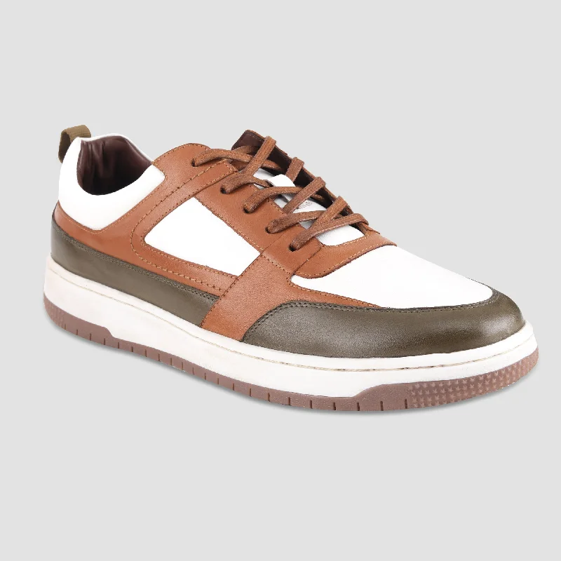 Men's casual shoes with a logo patch on the tongue Ezok Leather Casual Shoes For Men Men's casual shoes with a logo patch on the tongue Ezok Leather Casual Shoes For Men