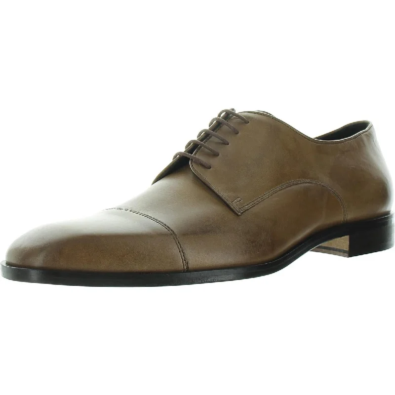 Men's formal shoes with a leather sole and heel Men's formal shoes with a leather sole and heel Mens Lace-Up Leather Derby Shoes