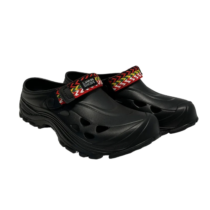 Men's sandals with a pointed toe for a stylish looksuicoke/LANVIN/Sandals/US 9/BLK/RED CHEVRON STRAP Men's sandals with a pointed toe for a stylish looksuicoke/LANVIN/Sandals/US 9/BLK/RED CHEVRON STRAP
