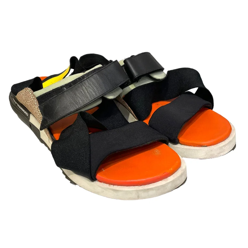Men's sandals with a rubber sole for tractionadidasxYohji Yamamoto(Y-3)/Sandals/US 8/ORN/Kaohe Mixed Men's sandals with a rubber sole for tractionadidasxYohji Yamamoto(Y-3)/Sandals/US 8/ORN/Kaohe Mixed