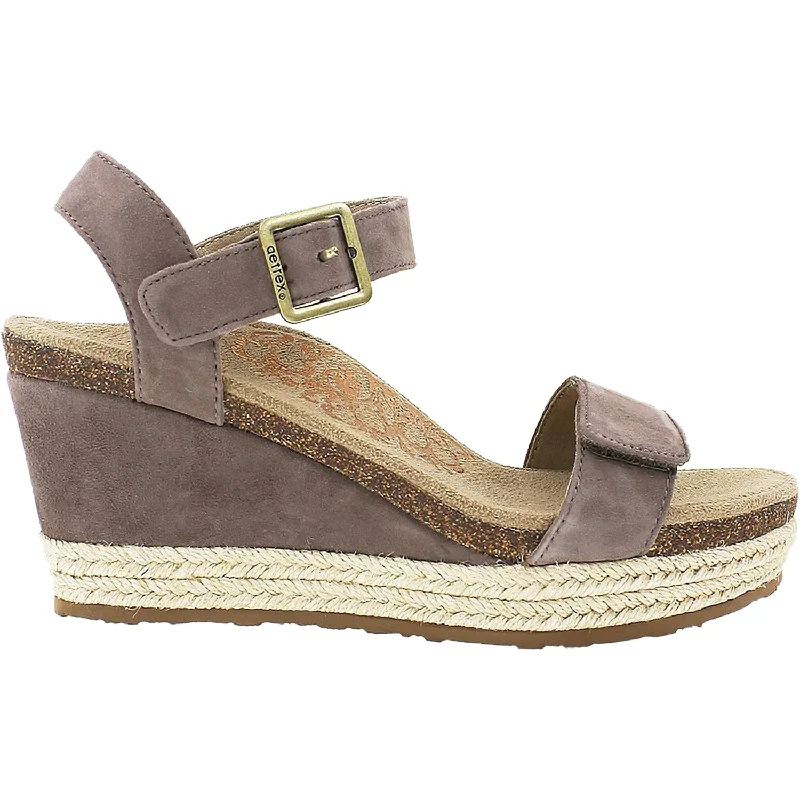 Men's sandals with a shock - absorbing insoleWomen's Aetrex Sydney Deep Taupe Suede
