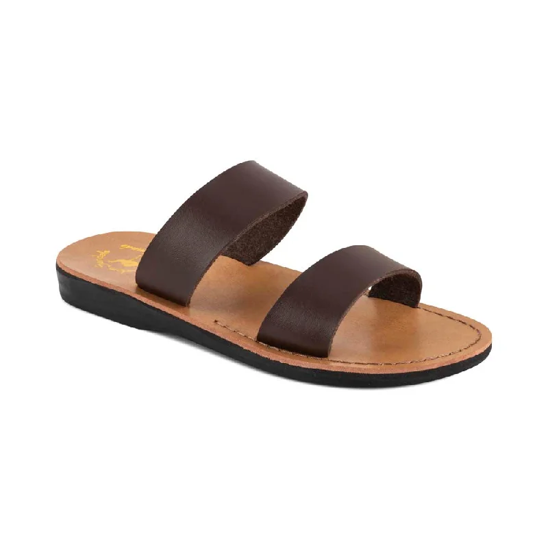 Men's sandals with a cushioned footbedAviv Vegan - Leather Alternative Sandal | Brown Men's sandals with a cushioned footbedAviv Vegan - Leather Alternative Sandal | Brown