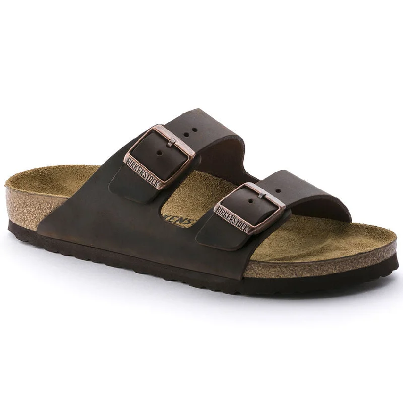 Men's leather sandals with an adjustable strapBIRKENSTOCK ARIZONA HABANA