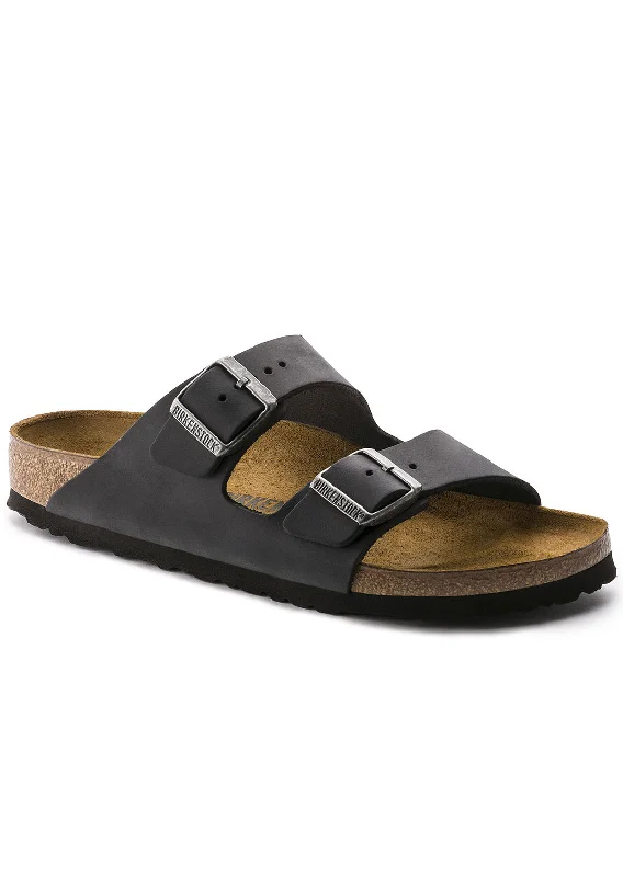 Men's sandals with a wide strap for supportBirkenstock Arizona Oiled Leather Narrow Sandals Men's sandals with a wide strap for supportBirkenstock Arizona Oiled Leather Narrow Sandals