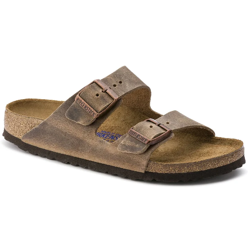 Men's sandals with a buckle closureBIRKENSTOCK ARIZONA SOFT FOOTBED TOBACCO BROWN OILED NUBUCK LEATHER UNISEX Men's sandals with a buckle closureBIRKENSTOCK ARIZONA SOFT FOOTBED TOBACCO BROWN OILED NUBUCK LEATHER UNISEX