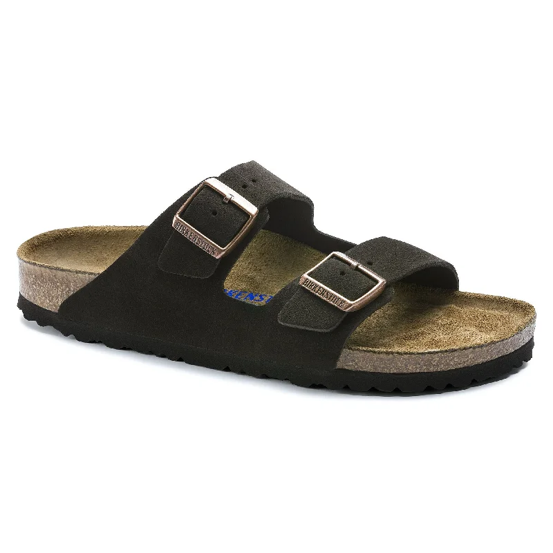 Men's sandals with a toe post designBIRKENSTOCK ARIZONA SOFT FOOTBED MOCHA SUEDE LEATHER UNISEX Men's sandals with a toe post designBIRKENSTOCK ARIZONA SOFT FOOTBED MOCHA SUEDE LEATHER UNISEX