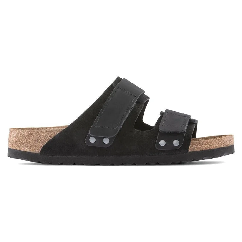 Waterproof men's sandals for water activitiesBirkenstock Uji - Black Suede