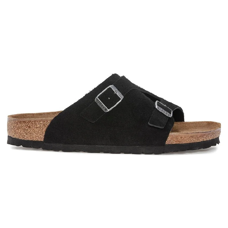 Men's sandals with a buckle closureBirkenstock Zurich - Black Suede