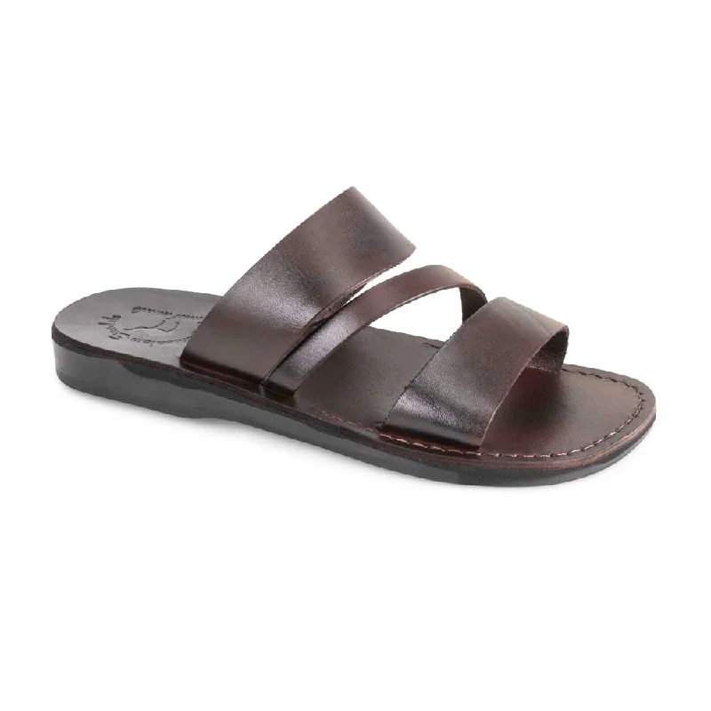 Men's sandals with a removable insole for cleaningBoaz - Leather Wide Strap Sandal | Brown Men's sandals with a removable insole for cleaningBoaz - Leather Wide Strap Sandal | Brown