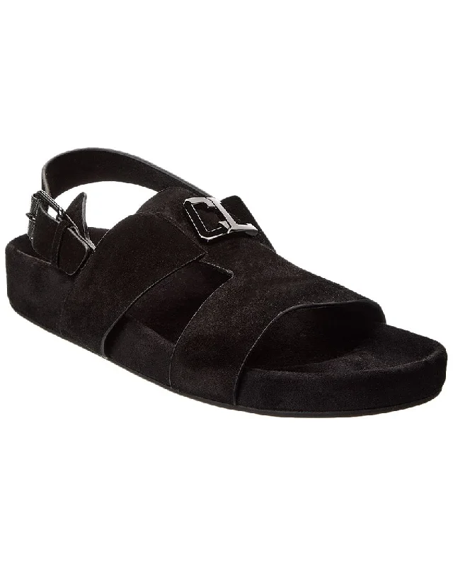 Men's leather sandals with an adjustable strapChristian Louboutin Varsibuckle Bizz Suede Sandal Men's leather sandals with an adjustable strapChristian Louboutin Varsibuckle Bizz Suede Sandal