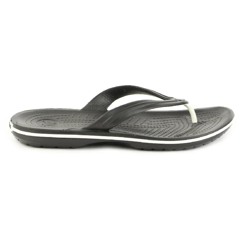 Men's sandals with a stretchy strap for a better fitCrocs Crocband Flip Flop Thong Sandal - Black - Mens Men's sandals with a stretchy strap for a better fitCrocs Crocband Flip Flop Thong Sandal - Black - Mens