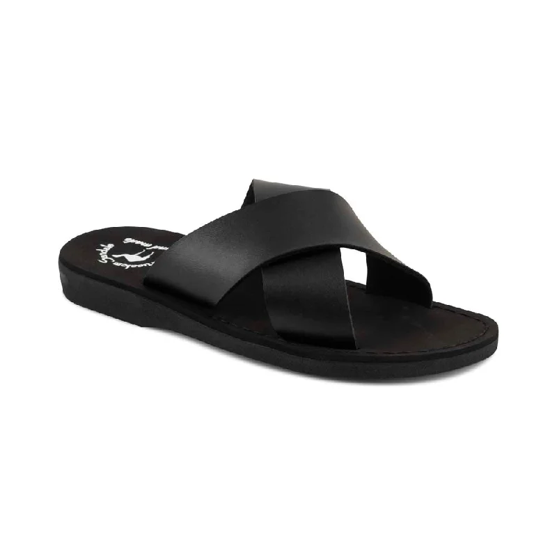 Waterproof men's sandals for water activitiesElan Vegan - Leather Alternative Sandal | Black Waterproof men's sandals for water activitiesElan Vegan - Leather Alternative Sandal | Black