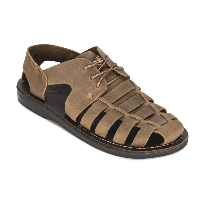 Men's sandals with a flexible sole for easy movementElliot - Leather Riverside Explorer Sandal | Oiled Brown Men's sandals with a flexible sole for easy movementElliot - Leather Riverside Explorer Sandal | Oiled Brown