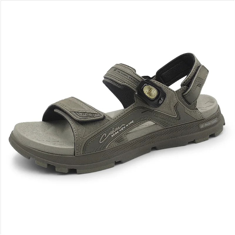 Men's sandals with a stretchy strap for a better fitEVA: 9592 Brown Army