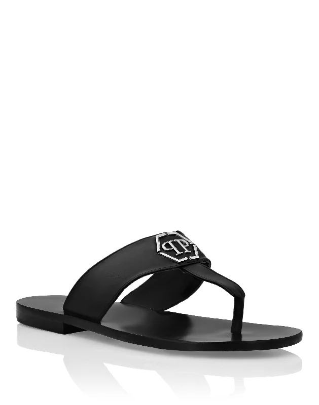 Men's sandals with a leather lining for comfortLeather Sandals Flat Cocco Print Hexagon Men's sandals with a leather lining for comfortLeather Sandals Flat Cocco Print Hexagon