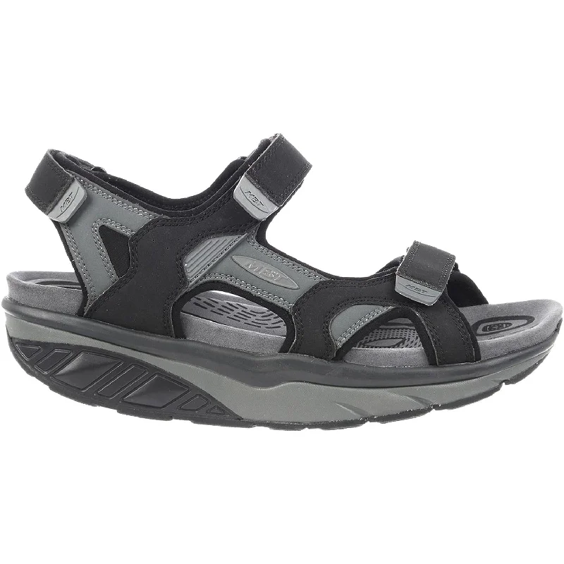 Men's sandals with a durable outer soleMen's MBT Saka 6S Sport Sandal Black/Charcoal Synthetic Men's sandals with a durable outer soleMen's MBT Saka 6S Sport Sandal Black/Charcoal Synthetic