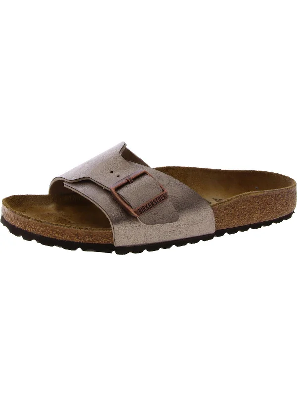 Men's sandals with a cushioned footbedMens Adjustbale Slip On Slide Sandals