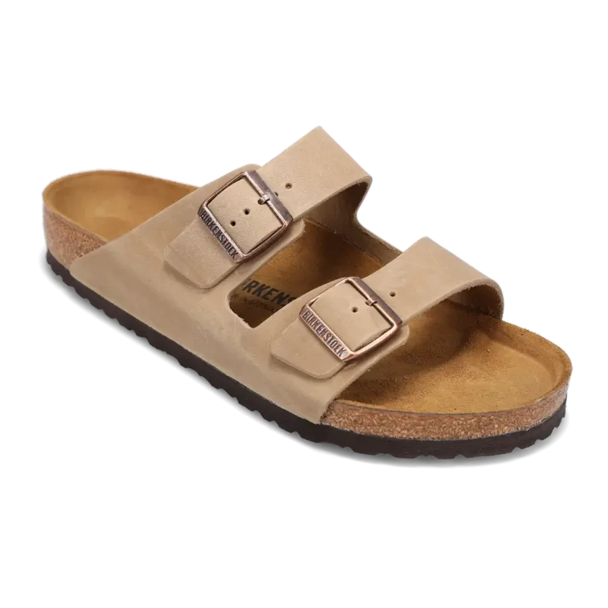 Men's sandals with a cushioned footbedMen's Arizona Tobacco Oiled Leather